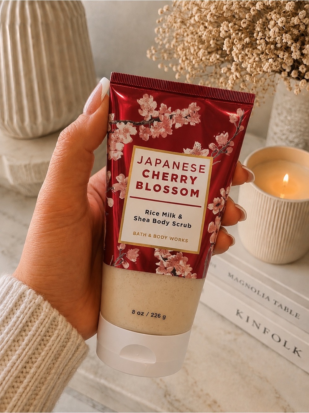 Bath & Body Works | NWTJapanese Cherry Blossom Rice Milk & Shea Body Scrub (8oz)